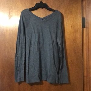 The Limited V neck grey sweater size medium